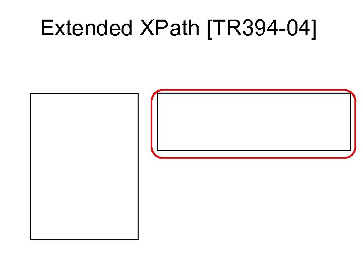 Extended XPath [TR 394 -04] 
