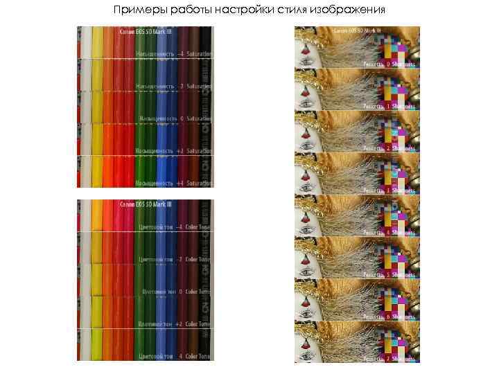 Примеры работы настройки стиля изображения 