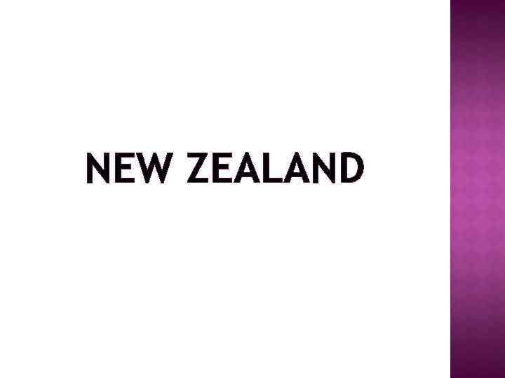 NEW ZEALAND 