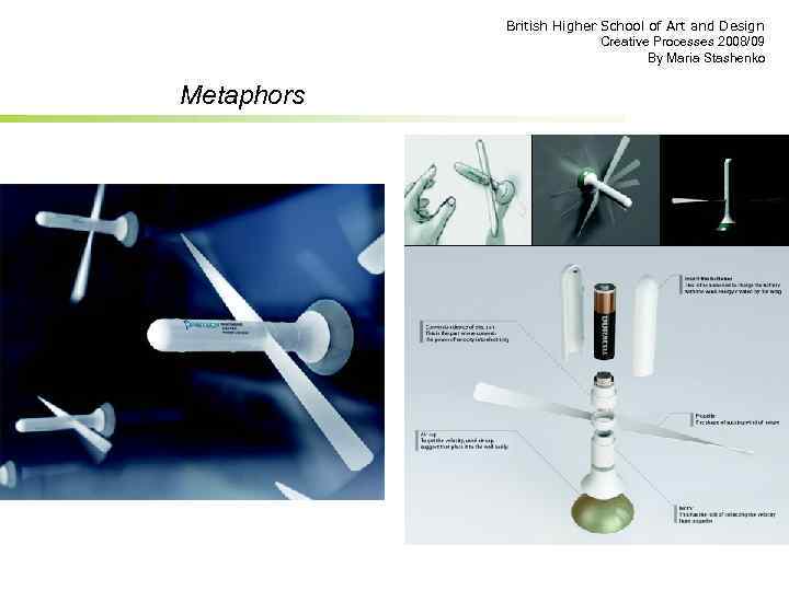 British Higher School of Art and Design Creative Processes 2008/09 By Maria Stashenko Metaphors