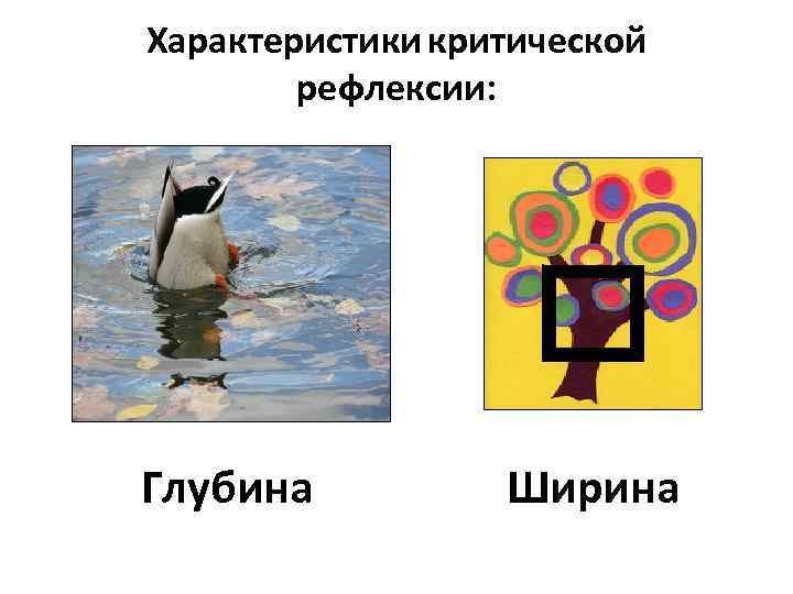 Характеристики критической рефлексии: Глубина Ширина 