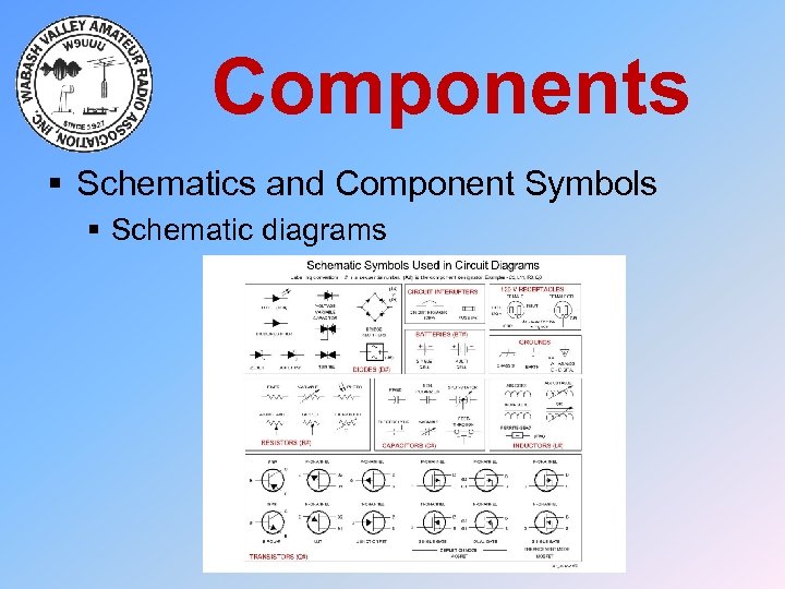 Components § Schematics and Component Symbols § Schematic diagrams 