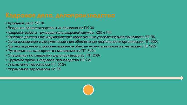 Кадровое дело, делопроизводство • Архивное дело 72 ПК • Введение профстандартов и их применение