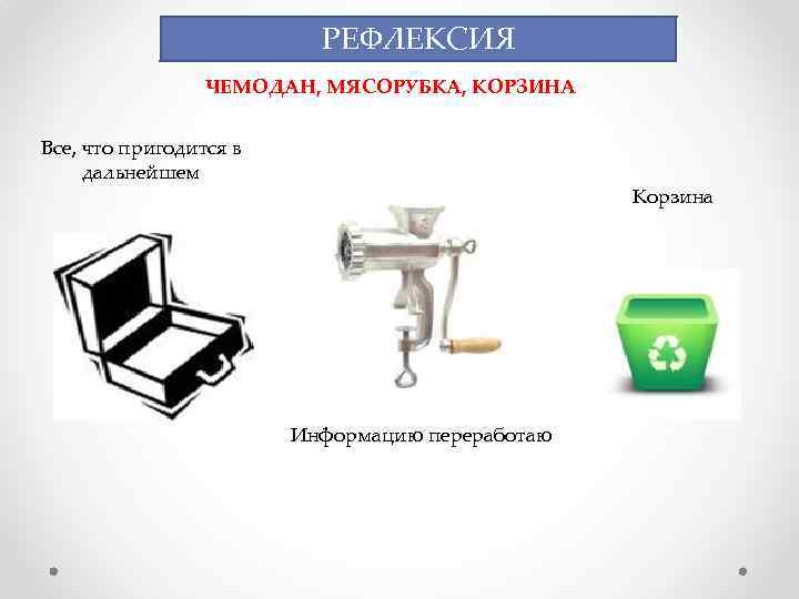 Картинка чемодана для рефлексии