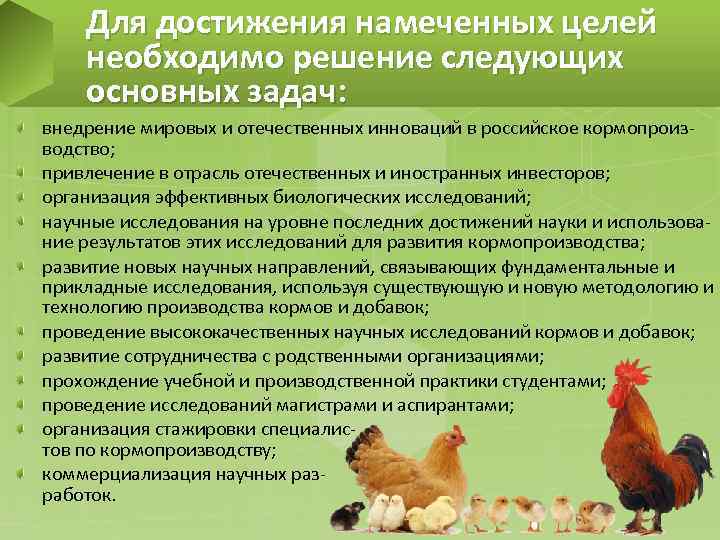 Для достижения намеченных целей необходимо решение следующих основных задач: внедрение мировых и отечественных инноваций