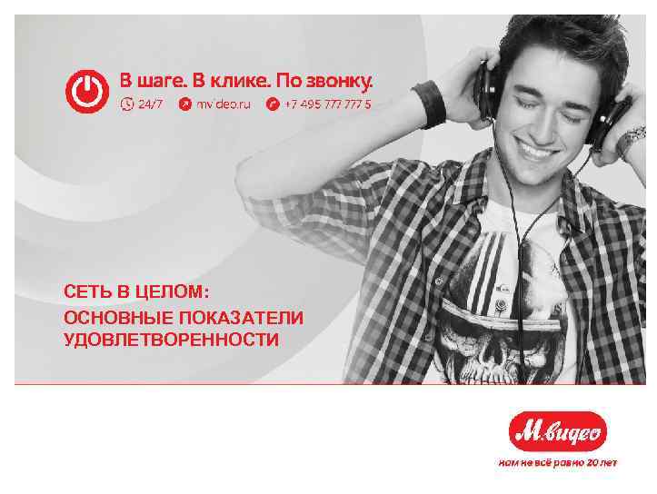 СЕТЬ В ЦЕЛОМ: ОСНОВНЫЕ ПОКАЗАТЕЛИ УДОВЛЕТВОРЕННОСТИ 