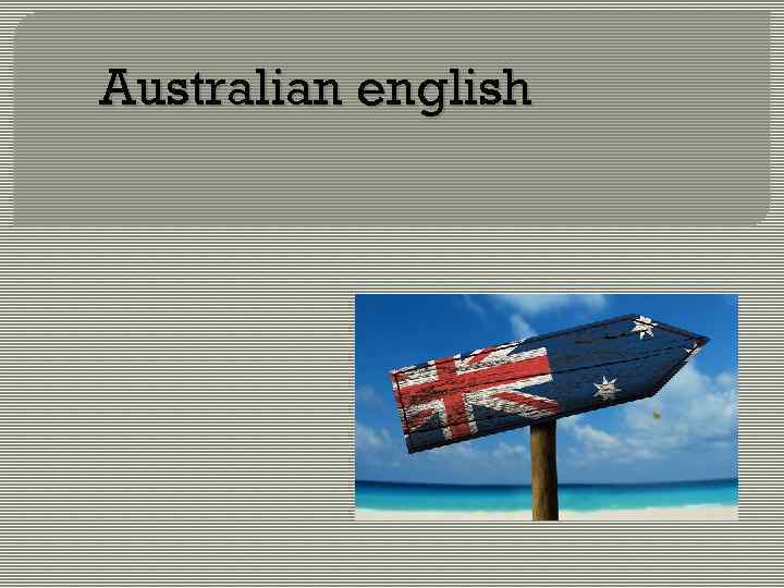 Australian english 