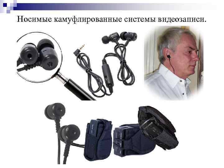 Носимые камуфлированные системы видеозаписи. 