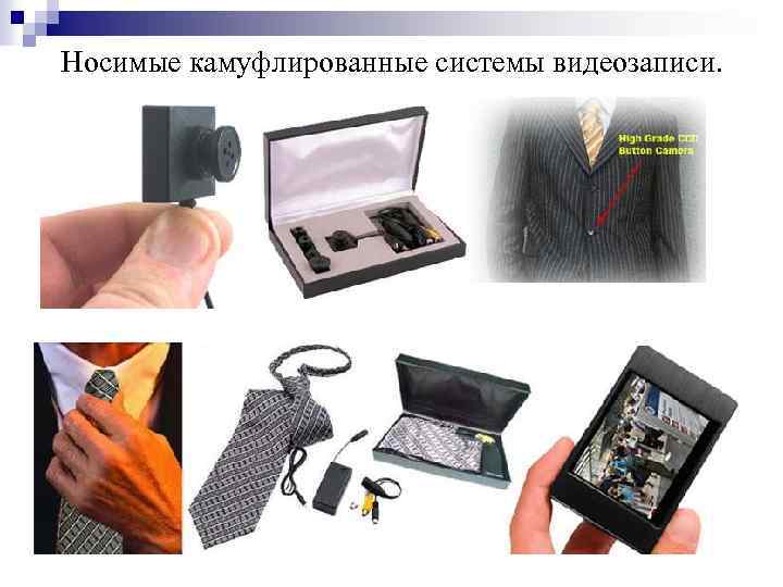 Носимые камуфлированные системы видеозаписи. 