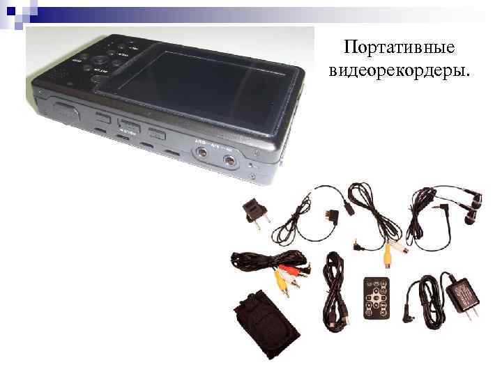 Портативные видеорекордеры. 