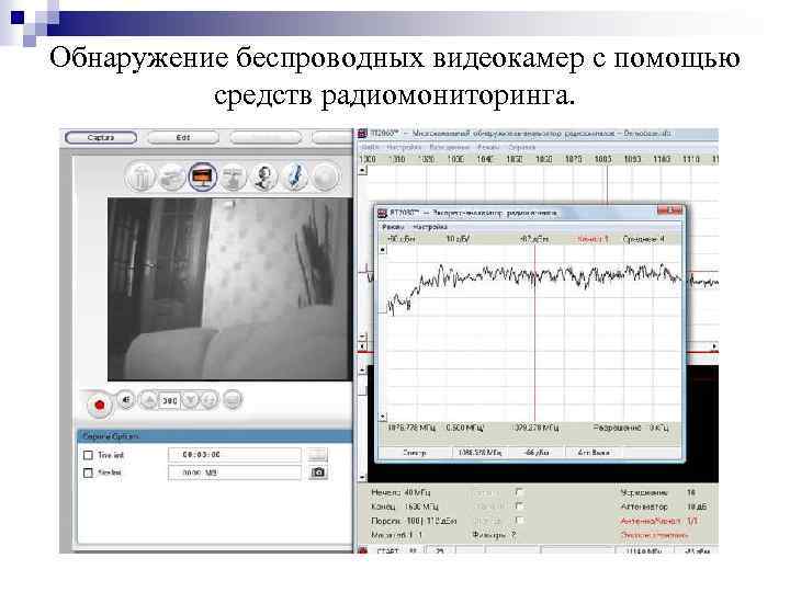 Обнаружение беспроводных видеокамер с помощью средств радиомониторинга. 