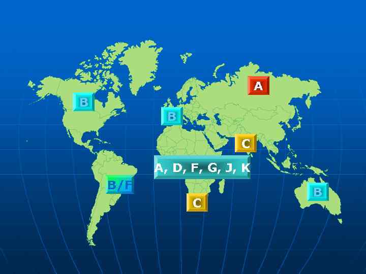 A B B C A, D, F, G, J, K B/F C B 