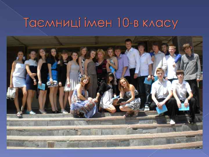 Таємниці імен 10 -в класу 