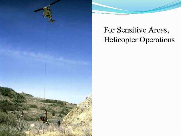 For Sensitive Areas, Helicopter Operations 