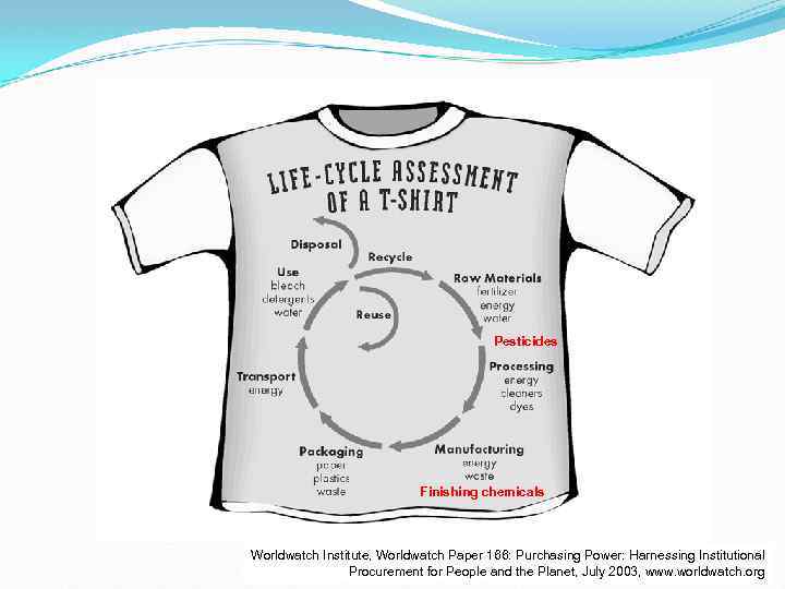 Pesticides Finishing chemicals Worldwatch Institute, Worldwatch Paper 166: Purchasing Power: Harnessing Institutional Procurement for