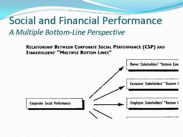 Social and Financial Performance A Multiple Bottom-Line Perspective 