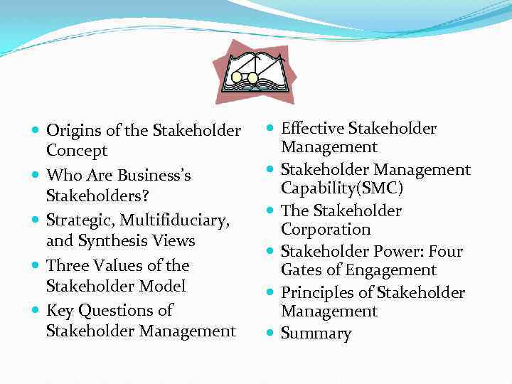  Origins of the Stakeholder Concept Who Are Business’s Stakeholders? Strategic, Multifiduciary, and Synthesis