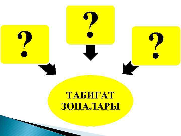 ? ? ТАБИҒАТ ЗОНАЛАРЫ ? 