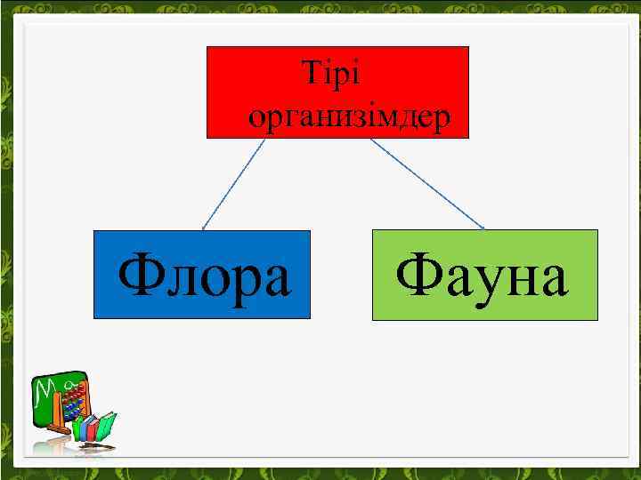 Тірі организімдер Флора Фауна 