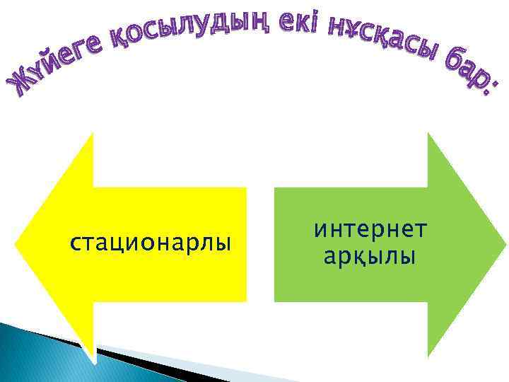 стационарлы интернет арқылы 