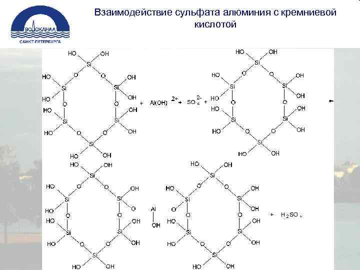 Взаимодействие сульфата алюминия с кремниевой кислотой 