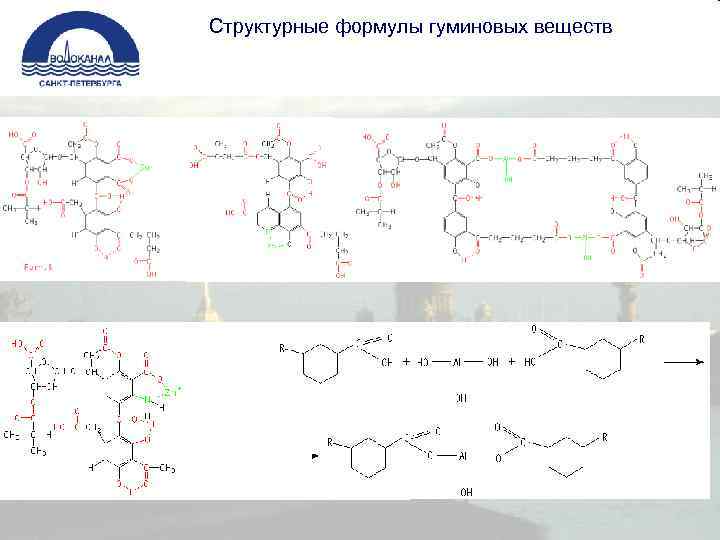 Структурные формулы гуминовых веществ 