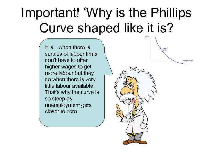 Important! ‘Why is the Phillips Curve shaped like it is? It is…when there is