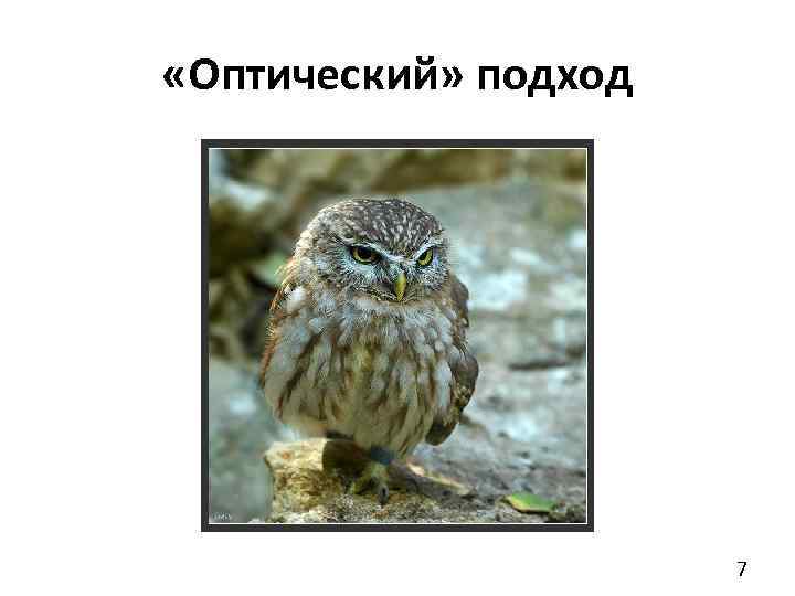  «Оптический» подход 7 