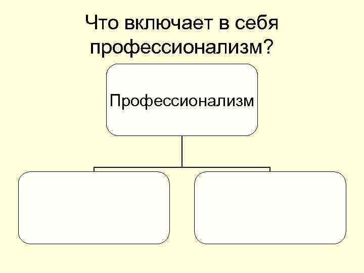 Что включает в себя профессионализм? Профессионализм 