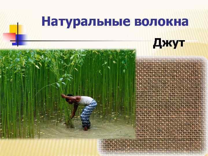 Натуральные волокна Джут 