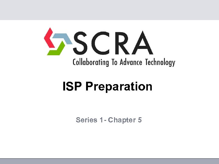 ISP Preparation Series 1 - Chapter 5 