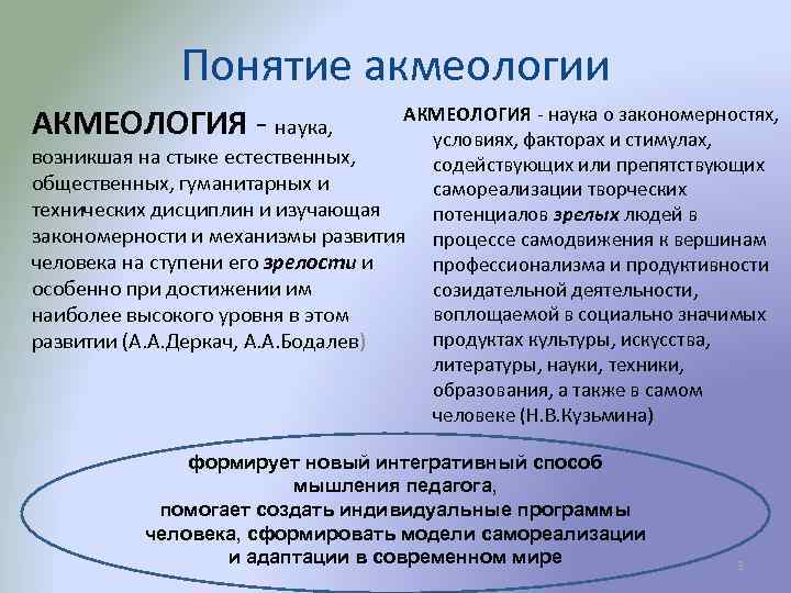 Понятие акмеологии АКМЕОЛОГИЯ - наука, АКМЕОЛОГИЯ - наука о закономерностях, условиях, факторах и стимулах,