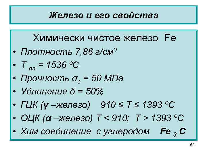 Железо плотность. Железо и его свойства. Технически чистое и химически чистое железо. Плотность железа. Свойства чистого железа.