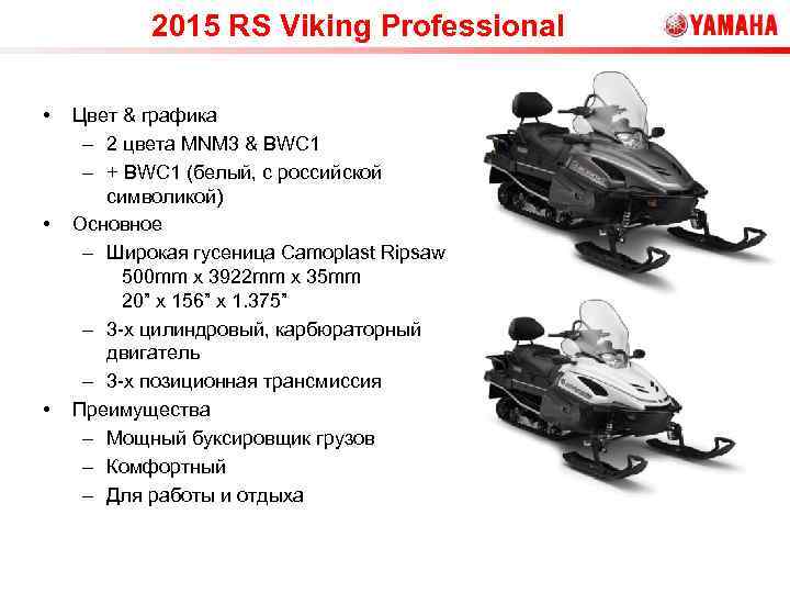2015 RS Viking Professional • • • Цвет & графика – 2 цвета MNM
