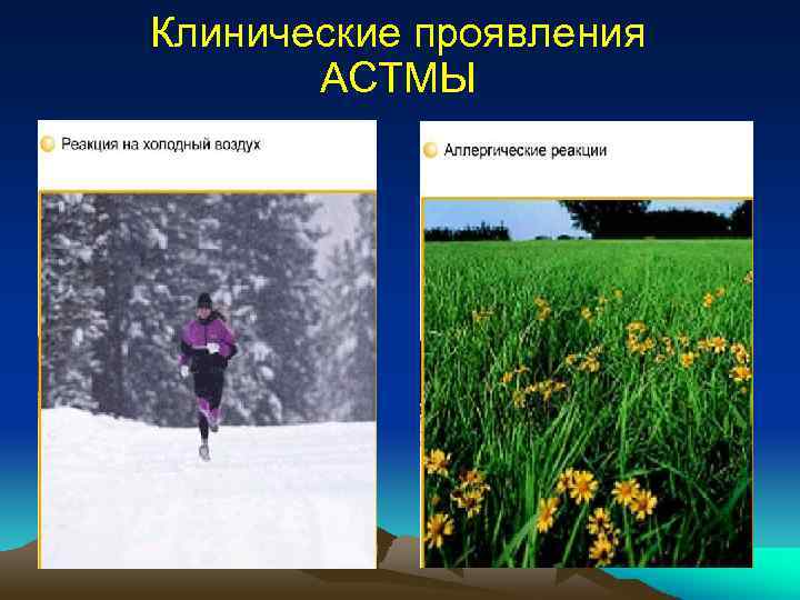 Клинические проявления АСТМЫ 