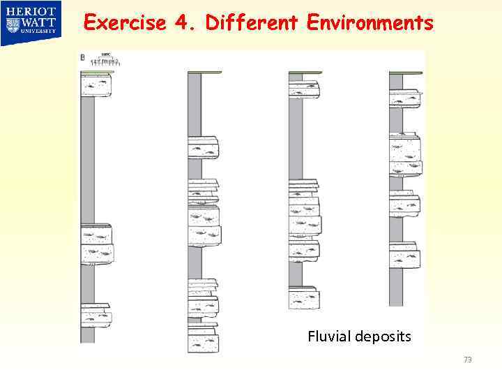 Exercise 4. Different Environments Fluvial deposits 73 