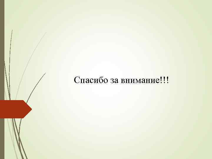 Спасибо за внимание!!! 