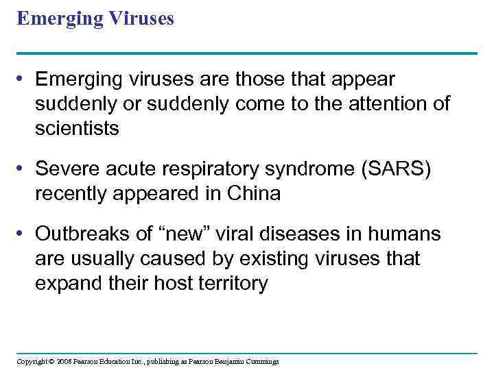 Emerging Viruses • Emerging viruses are those that appear suddenly or suddenly come to