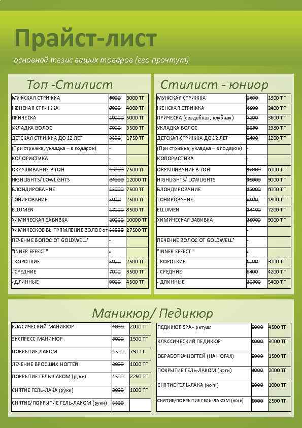 Прайс в воронеже адреса. Химическая завивка прайс лист. Продукция нворк. Прайс лист на укладки волос. Прайст лист Архио элемент.