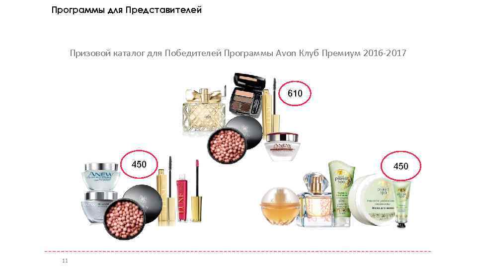 Программы для Представителей Avon Клуб Премиум Призовой каталог для Победителей Программы Avon Клуб Премиум