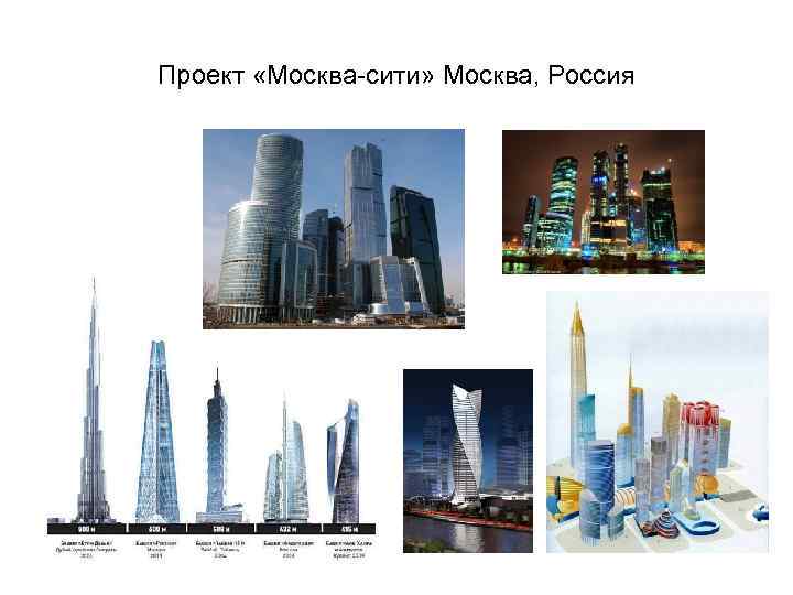 Проект «Москва-сити» Москва, Россия 