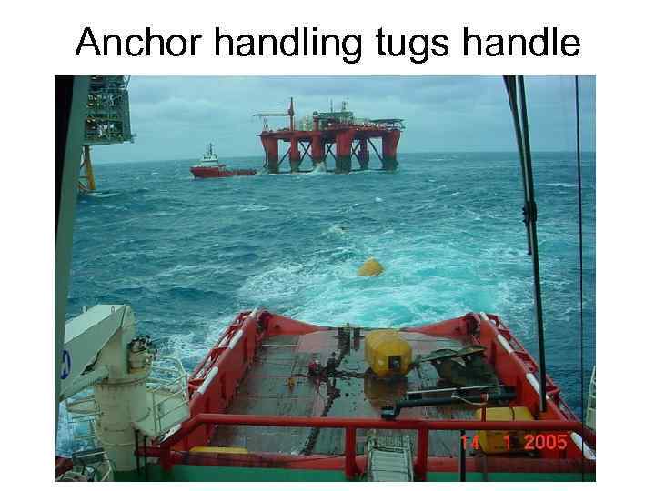 Anchor handling tugs handle 