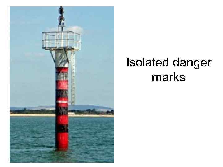 Isolated danger marks 