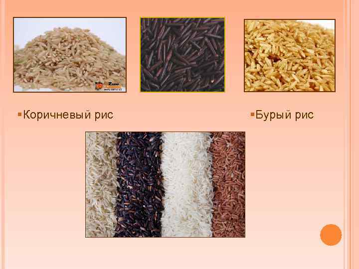 §Коричневый рис §Бурый рис 