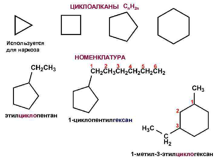 Алканы и циклоалканы презентация