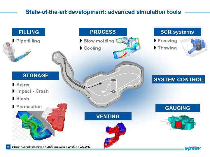 State-of-the-art development: advanced simulation tools FILLING PROCESS SCR systems » Blow molding » Freezing