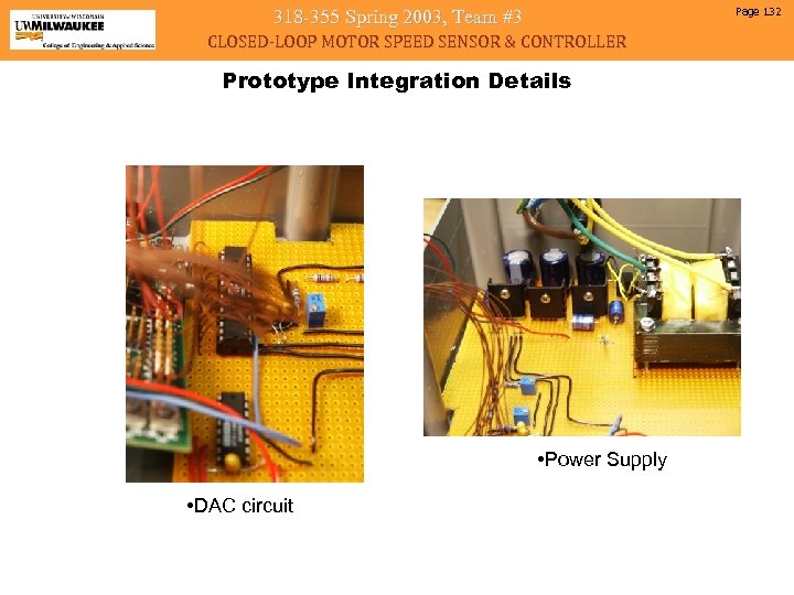 Page 132 318 -355 Spring 2003, Team #3 CLOSED-LOOP MOTOR SPEED SENSOR & CONTROLLER