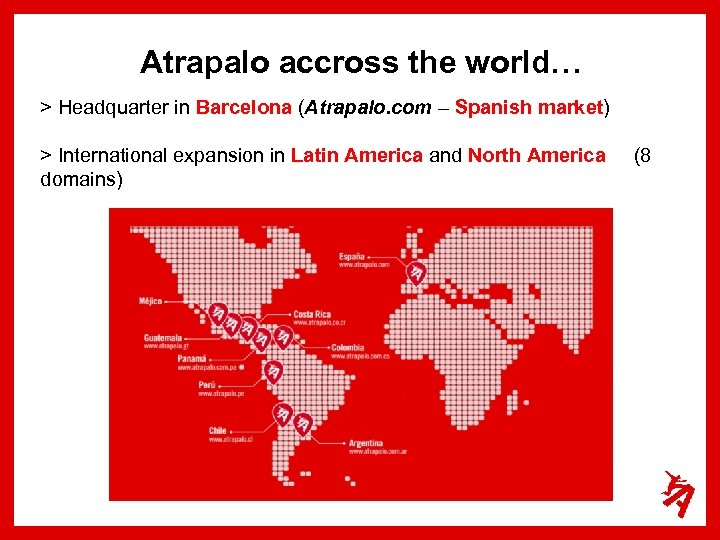 Atrapalo accross the world… > Headquarter in Barcelona (Atrapalo. com – Spanish market) >