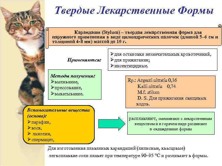 Твердые Лекарственные Формы Карандаши (Stylum) – твердая лекарственная форма для наружного применения в виде