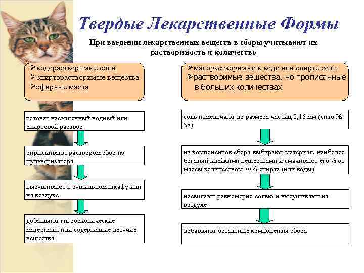 Твердые Лекарственные Формы При введении лекарственных веществ в сборы учитывают их растворимость и количество